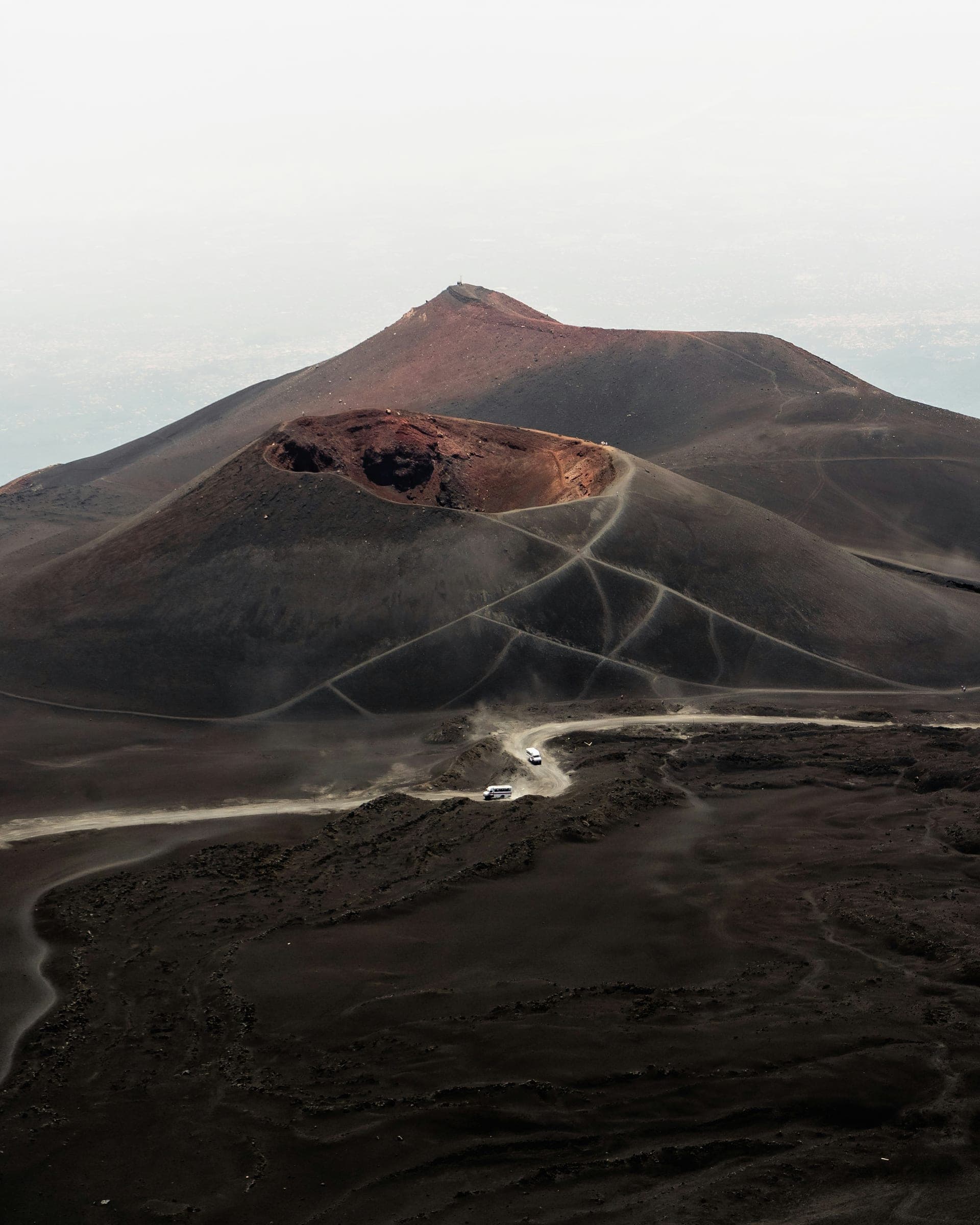 Etna vineyard on volcanic soil